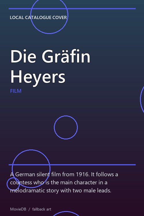 Die Gräfin Heyers poster