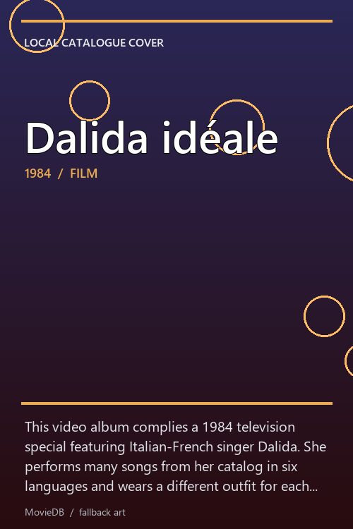 Dalida idéale poster