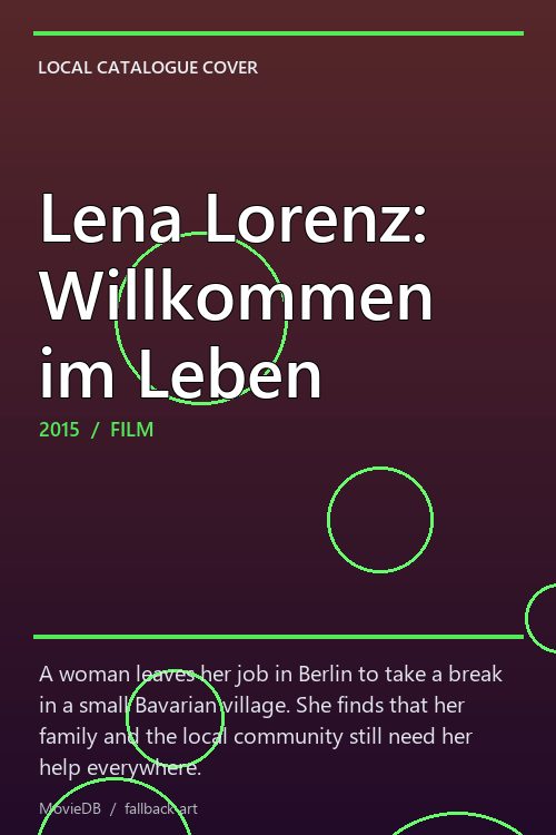Lena Lorenz: Willkommen im Leben poster