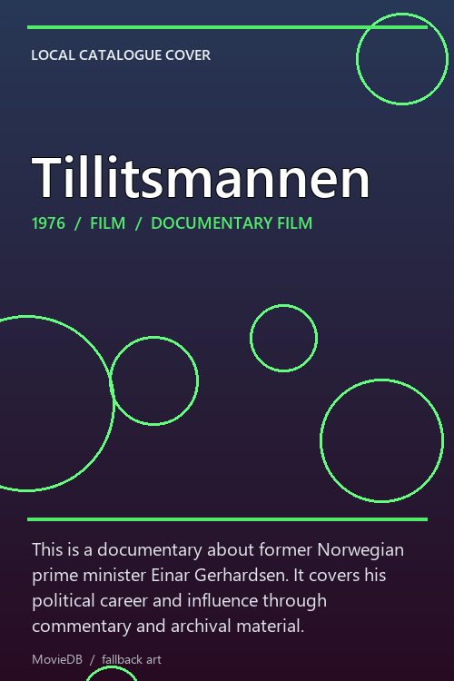 Tillitsmannen poster