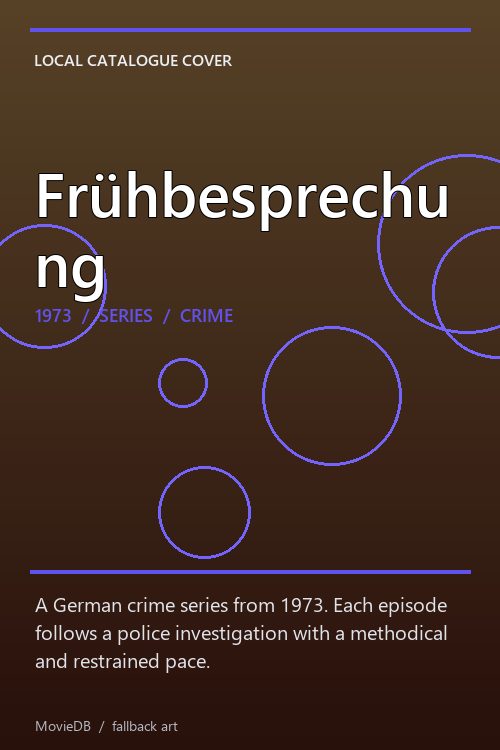 Frühbesprechung poster