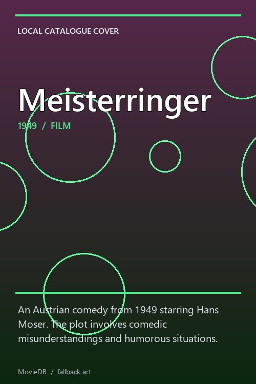 Meisterringer poster