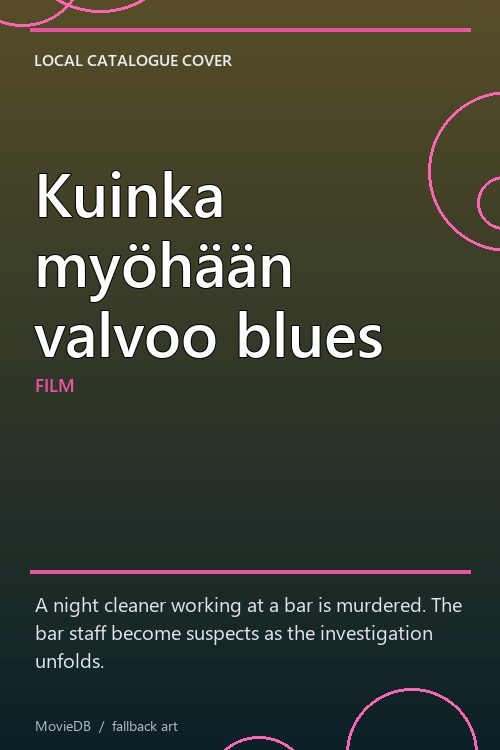 Kuinka myöhään valvoo blues poster