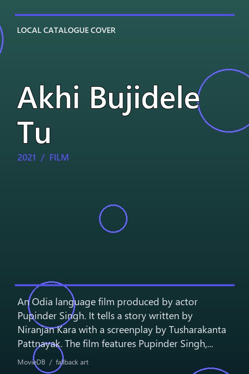 Akhi Bujidele Tu poster