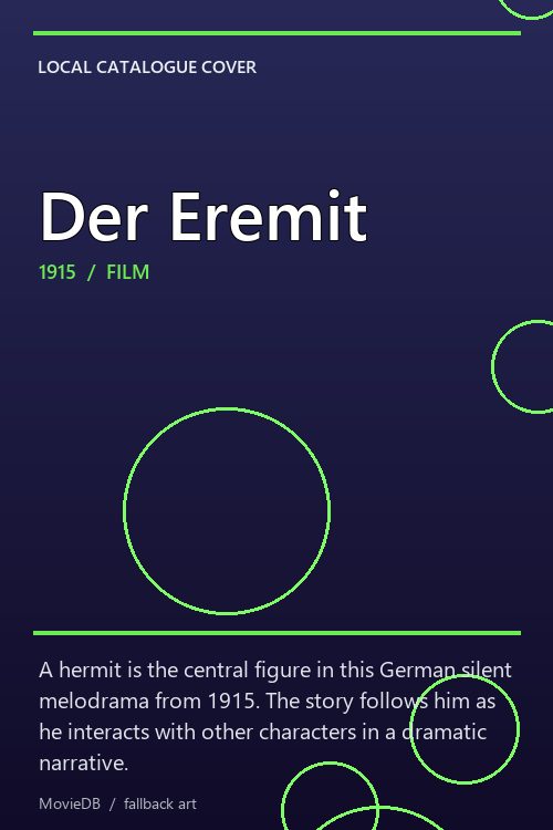 Der Eremit poster