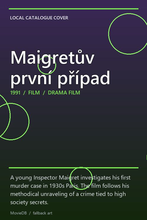 Maigretův první případ poster