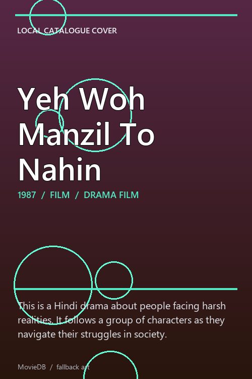 Yeh Woh Manzil To Nahin poster
