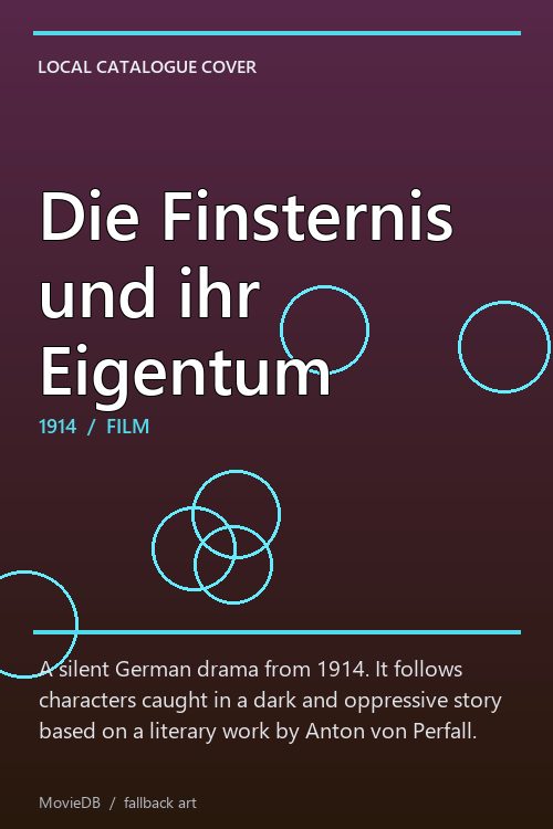 Die Finsternis und ihr Eigentum poster