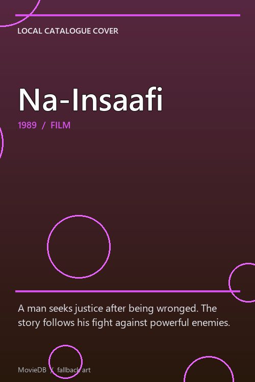 Na-Insaafi poster