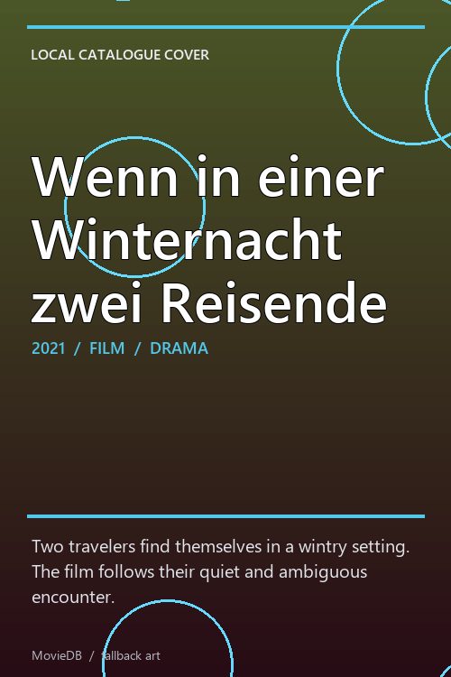 Wenn in einer Winternacht zwei Reisende poster