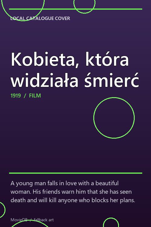 Kobieta, która widziała śmierć poster