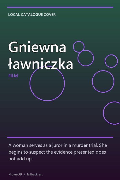 Gniewna ławniczka poster