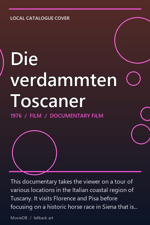 Die verdammten Toscaner poster