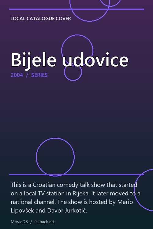 Bijele udovice poster