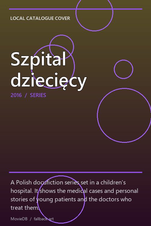 Szpital dziecięcy poster