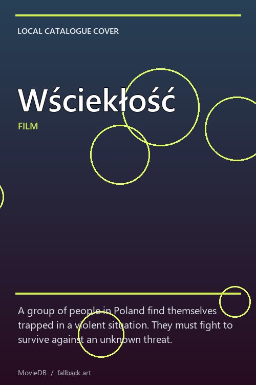 Wściekłość poster