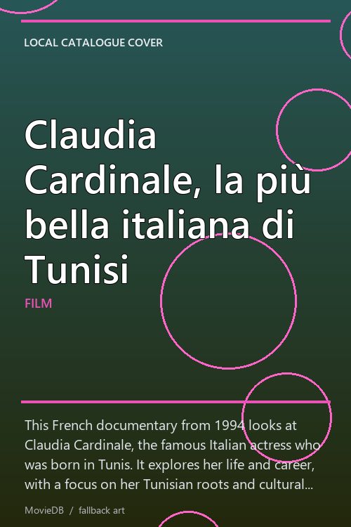 Claudia Cardinale, la più bella italiana di Tunisi poster