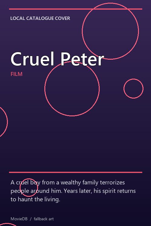 Cruel Peter poster