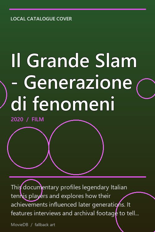 Il Grande Slam - Generazione di fenomeni poster