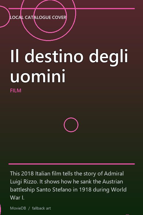Il destino degli uomini poster