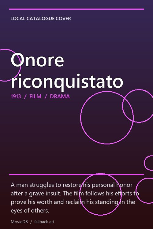 Onore riconquistato poster
