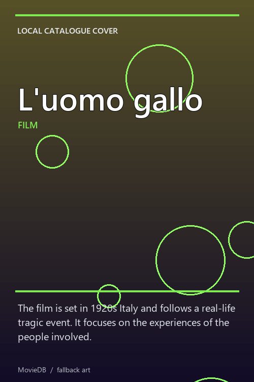 L'uomo gallo poster