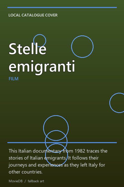 Stelle emigranti poster