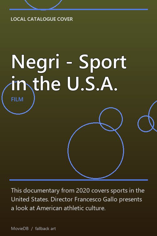 Negri - Sport in the U.S.A. poster