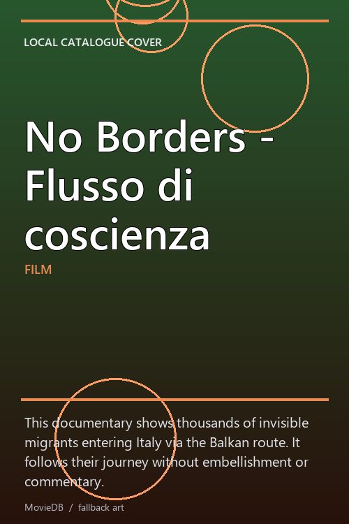 No Borders - Flusso di coscienza poster