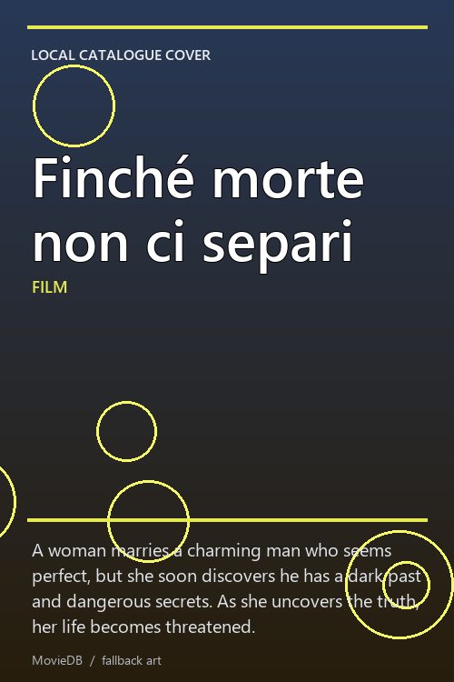 Finché morte non ci separi poster