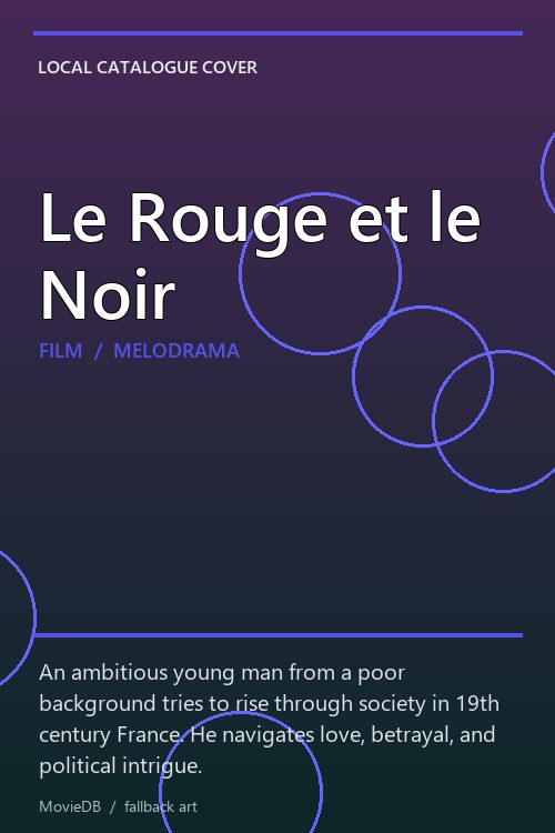 Le Rouge et le Noir poster