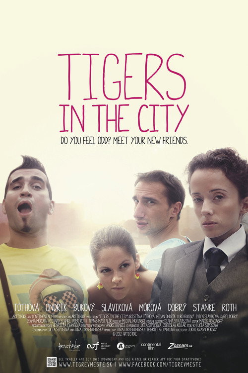 Tigers in the city poster