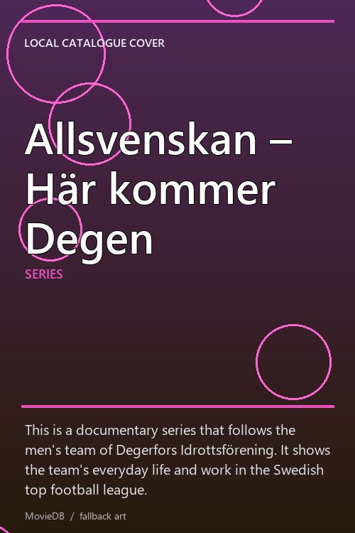 Allsvenskan – Här kommer Degen poster