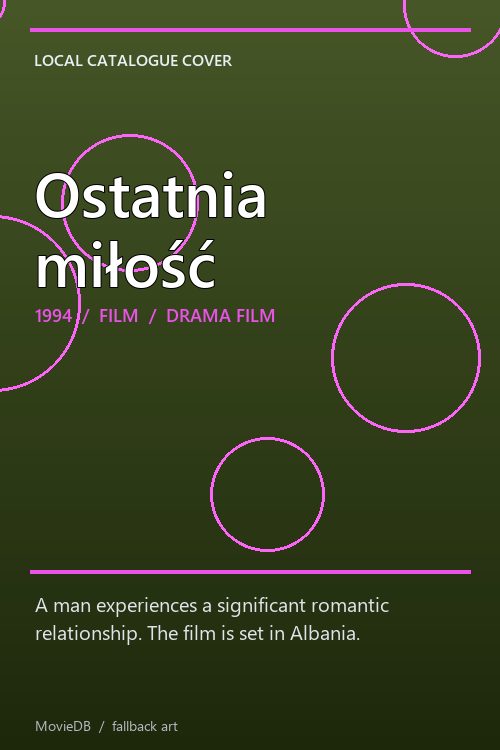 Ostatnia miłość poster