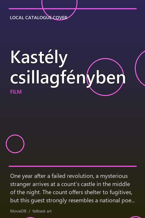 Kastély csillagfényben poster