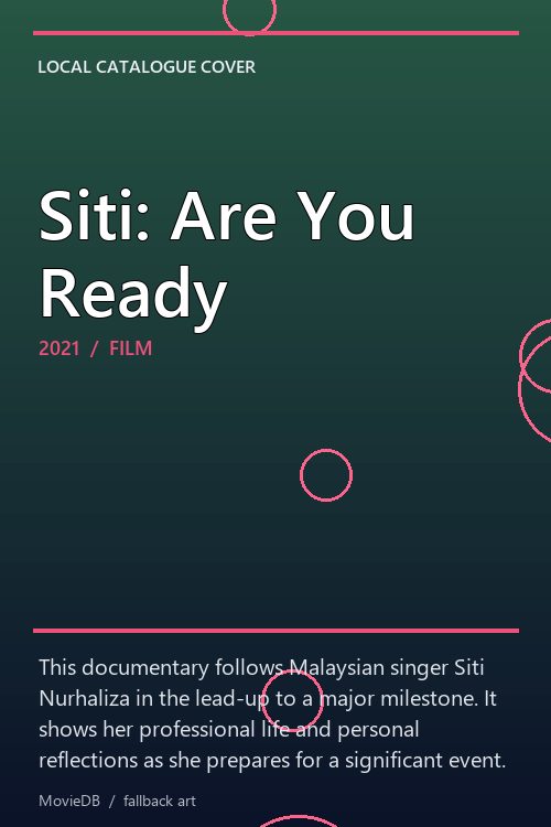 Siti: Are You Ready poster
