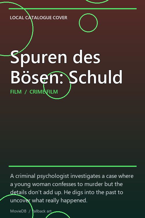 Spuren des Bösen: Schuld poster