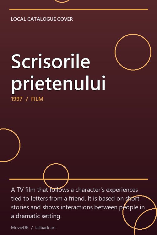 Scrisorile prietenului poster