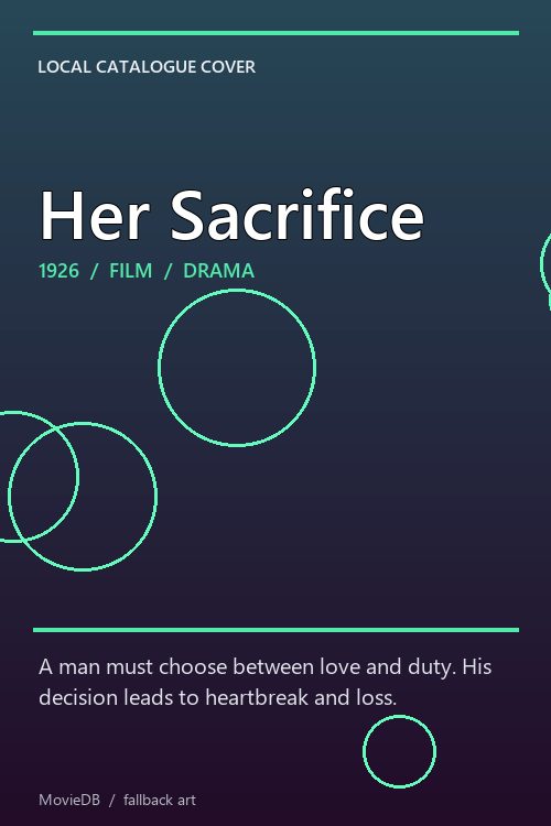 Her Sacrifice poster