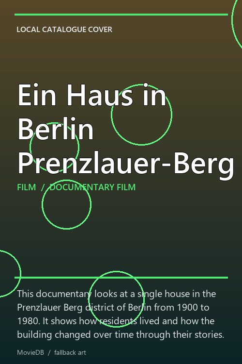 Ein Haus in Berlin Prenzlauer-Berg poster
