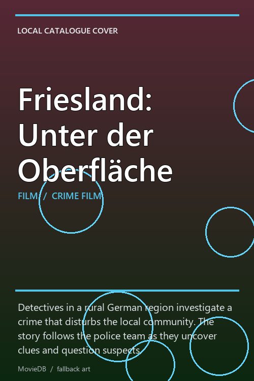 Friesland: Unter der Oberfläche poster