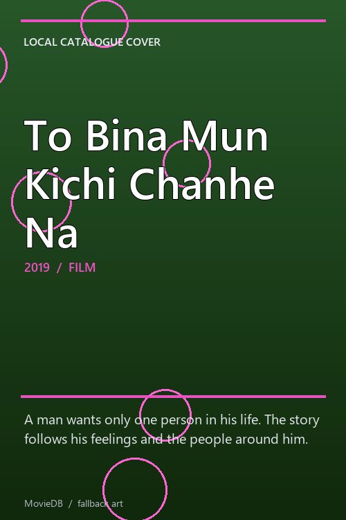 To Bina Mun Kichi Chanhe Na poster