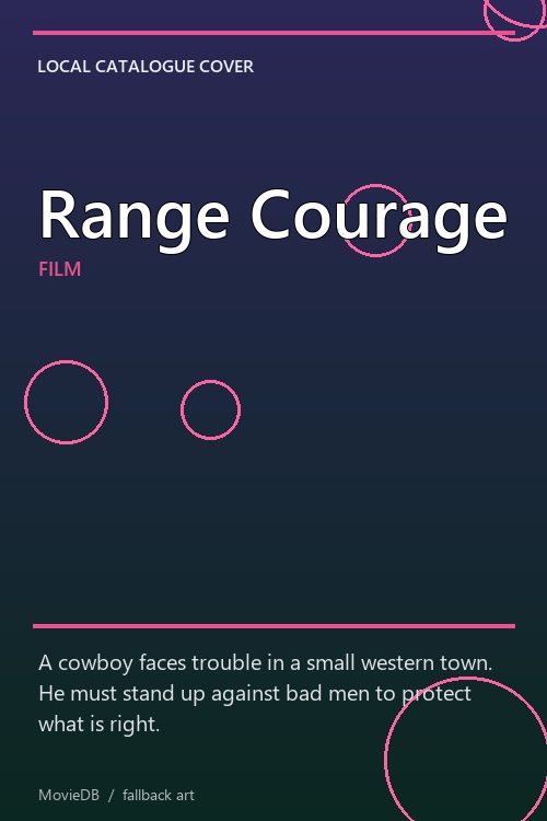 Range Courage poster