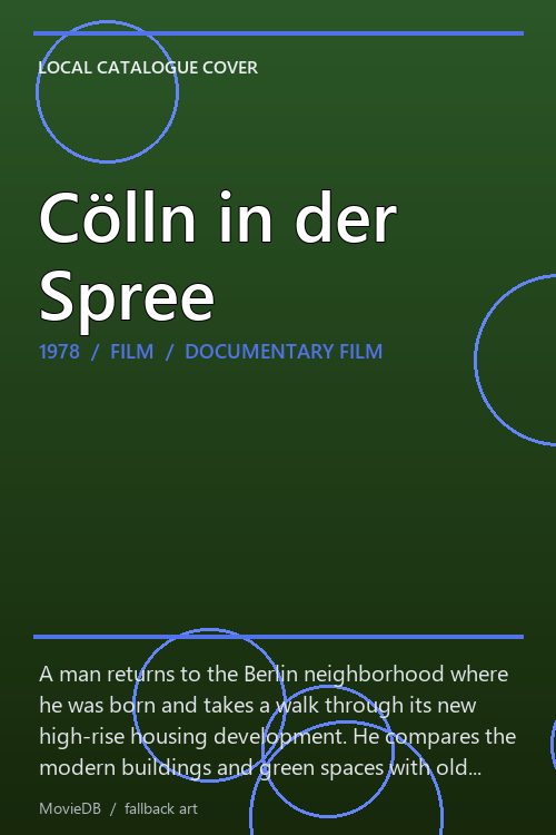 Cölln in der Spree poster