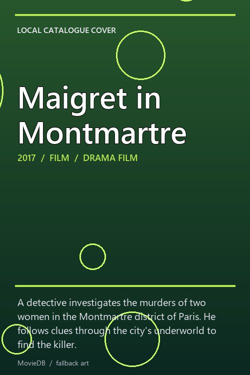 Maigret in Montmartre poster