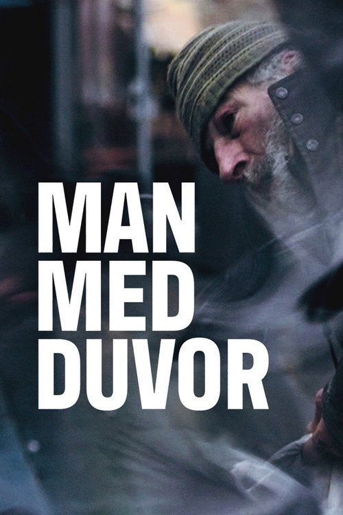 Man med duvor poster