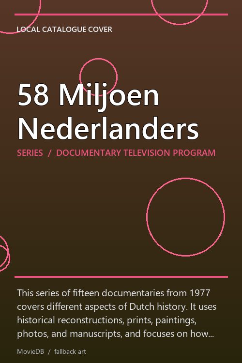 58 Miljoen Nederlanders poster