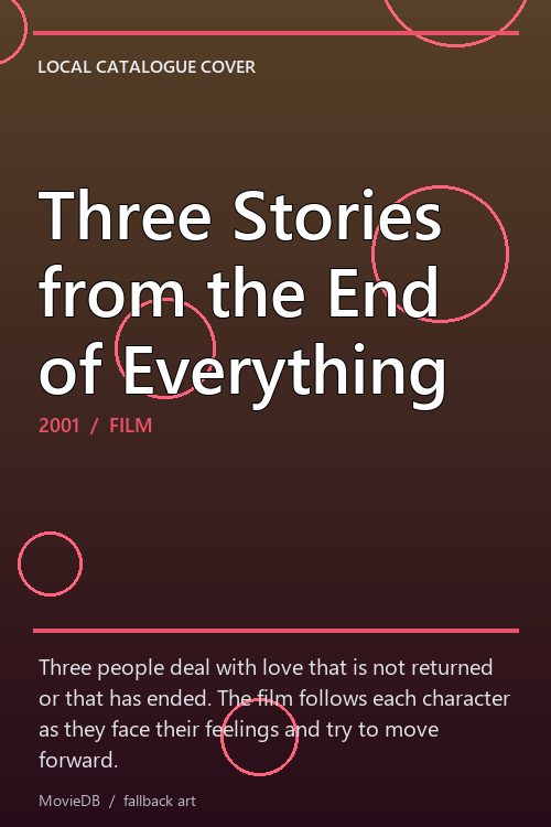 Three Stories from the End of Everything poster