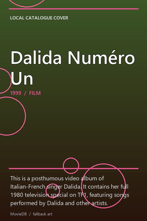 Dalida Numéro Un poster