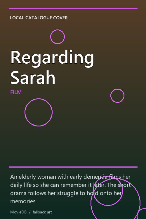 Regarding Sarah poster